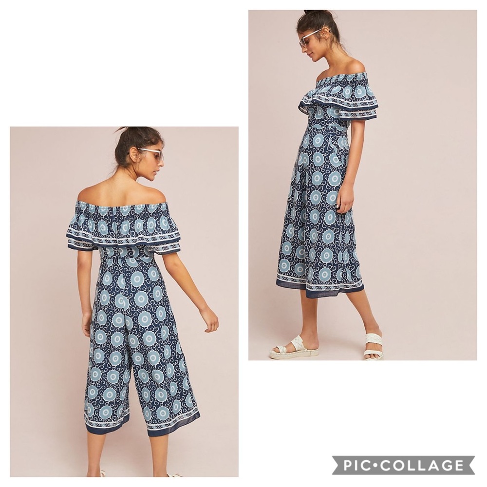Anthropologie Suzani Off-theShoulder Jumpsuit